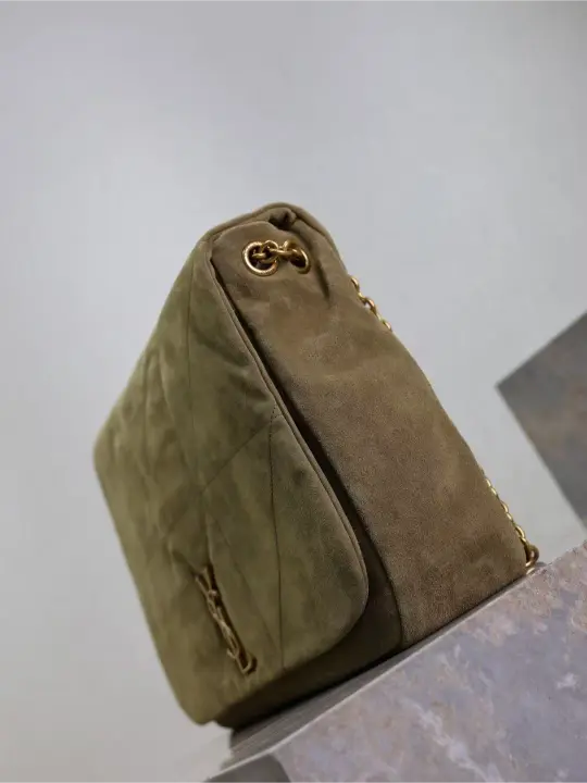 Icare series handbag Khaki suede