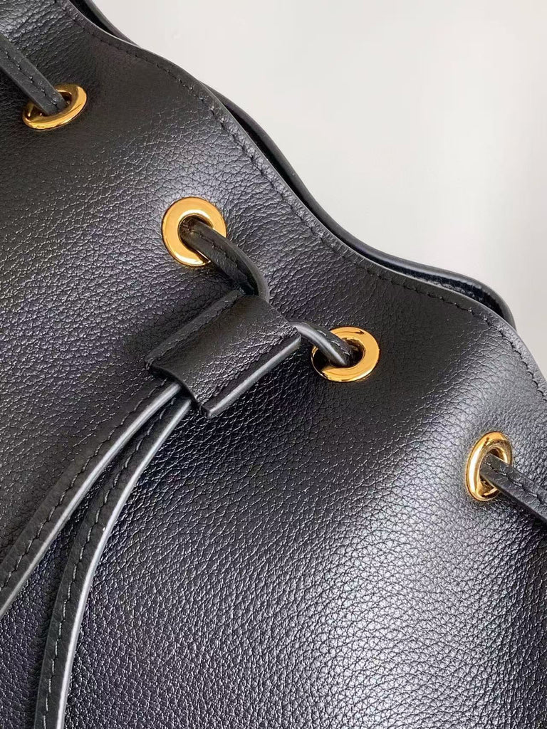 Darling mini leather bucket bag