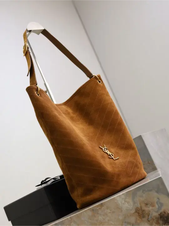 NIKI soft suede bucket bag