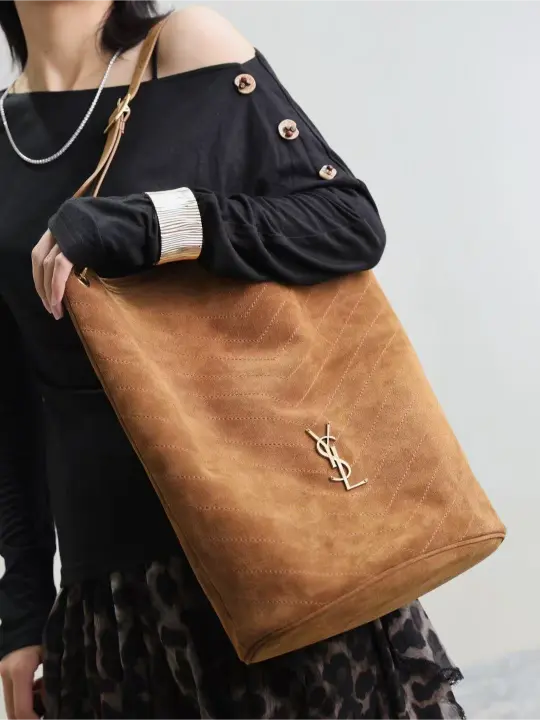 NIKI soft suede bucket bag