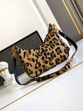 Leopard Print Hobo Bag