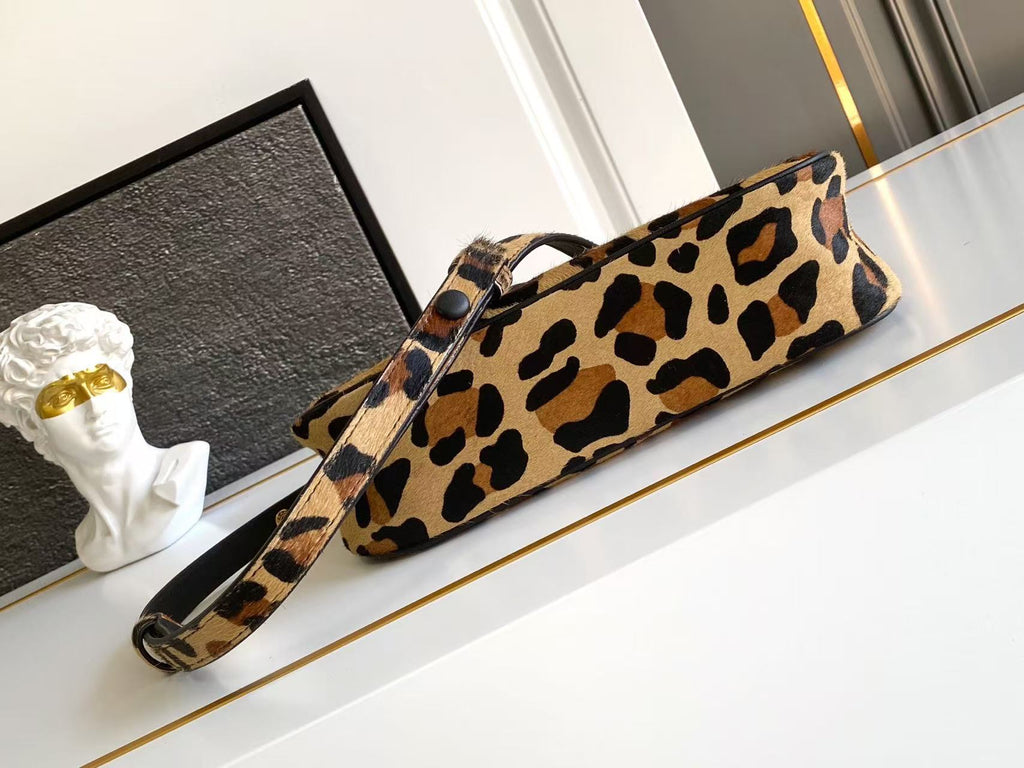 Leopard Print Hobo Bag