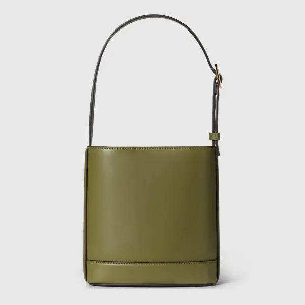 Horsebit-embellished Leather Shoulder Bag