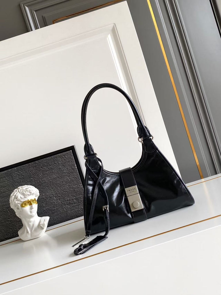 Small leather tote bag