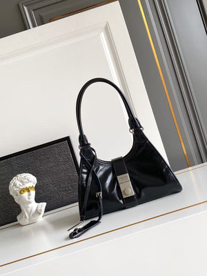 Small leather tote bag