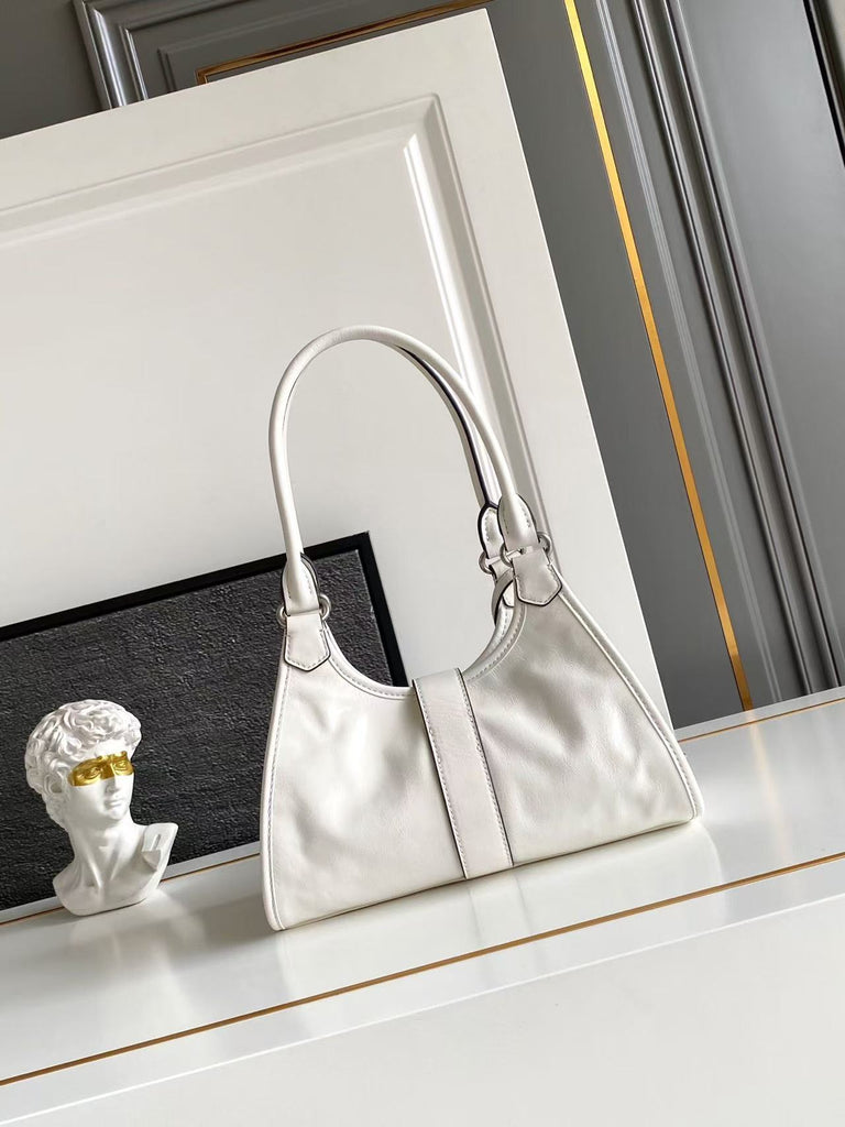 Small leather tote bag