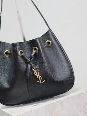 PARIS VI SMALL HOBO BAG IN GRAINED LEATHER