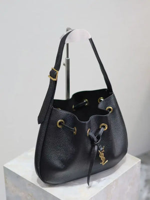 PARIS VI SMALL HOBO BAG IN GRAINED LEATHER