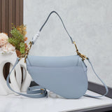 Grained Calfskin Saddle Bag