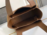 Mini suede shopping bag