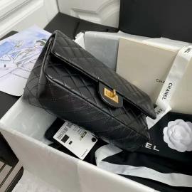 2.55 Handbag, Aged calfskin & gold-tone metal