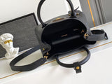 Double small Saffiano leather bag