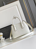Double small Saffiano leather bag