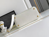 Double small Saffiano leather bag