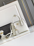 Double small Saffiano leather bag