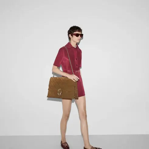 Dionysus Large Suede Shoulder Bag