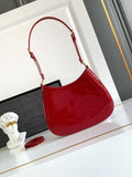 Patent leather underarm bag