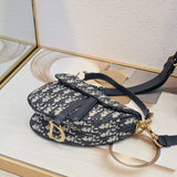 Grained Calfskin Saddle Bag