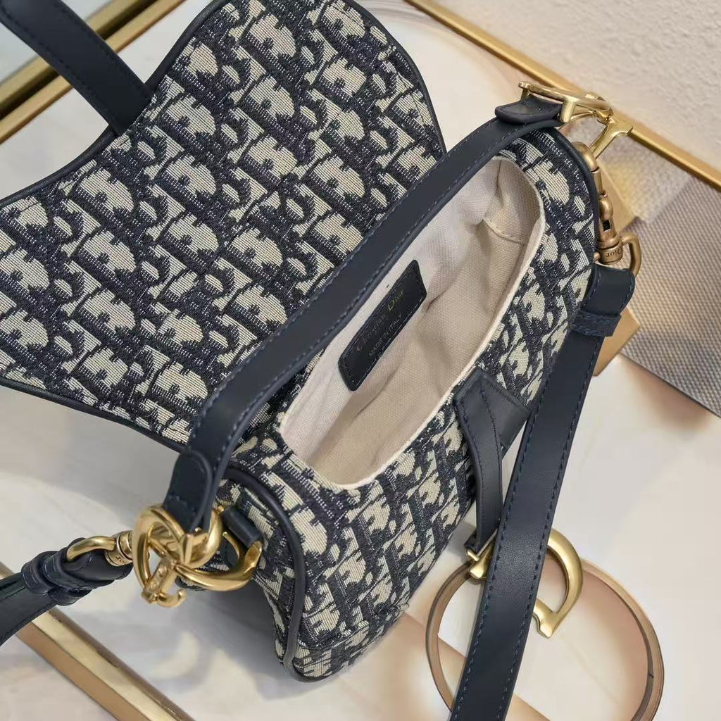 Grained Calfskin Saddle Bag