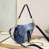 Grained Calfskin Saddle Bag