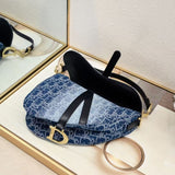 Grained Calfskin Saddle Bag