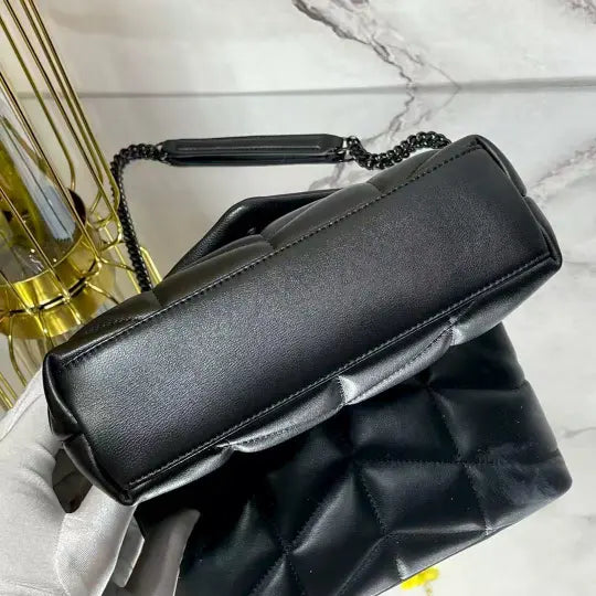 Loulou Puffer mini double chain bag