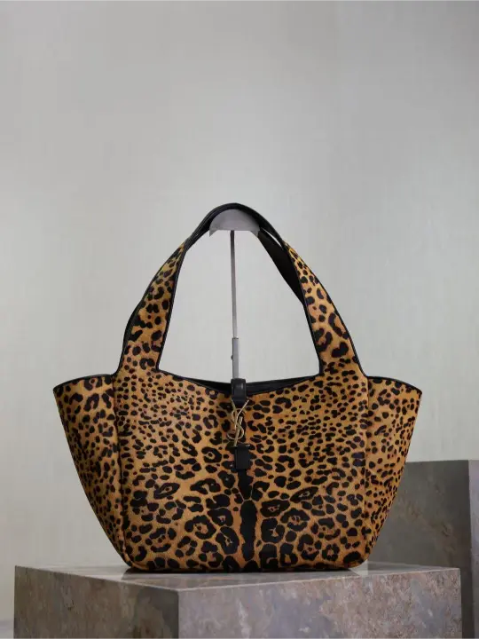 leopard print Bea shopping bag