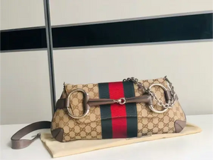 Horsebit chain handbag