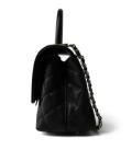 Black Caviar Quilted Mini Coco Handle light GoldHardware