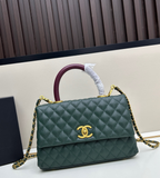 Coco Handle Quilted Handbag