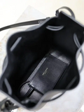bucket bag in leather