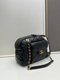 Quilted Chain Boston Bag
