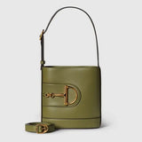 Horsebit-embellished Leather Shoulder Bag