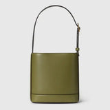 Horsebit-embellished Leather Shoulder Bag