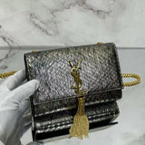 Kate series snake-print tassel handbag