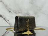 Kate series snake-print tassel handbag
