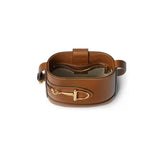 Horsebit-embellished Leather Shoulder Bag