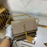 small Kate series small crocodile pattern tassel bag