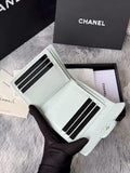Cowhide CF 3-fold short wallet