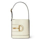 Horsebit-embellished Leather Shoulder Bag
