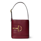 Horsebit-embellished Leather Shoulder Bag