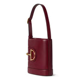 Horsebit-embellished Leather Shoulder Bag