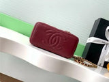 Leather CHANEL VANITY CASE WITH TOP HANDLE