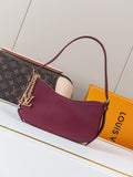 Burgundy underarm bag