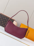 Burgundy underarm bag