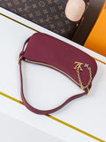 Burgundy underarm bag