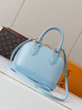 Light blue panda print handbag series