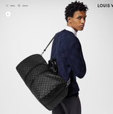 Keepall Bandoulière 55 Damier Graphite N41413