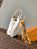 White monogram handbag series