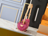 Pink monogram crescent bag series